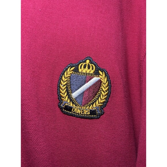 DINERS Premium Collection Vintage Men’s Embellished Polo Plum Size Large NWT - Picture 6 of 7